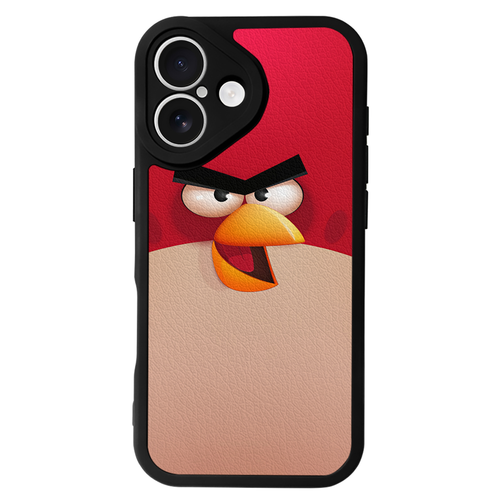 （画像用） Angry Birds アングリーバード 【iPhone 16シリーズ対応】シリコンスマホケース（レザー調） 材質：シリコン